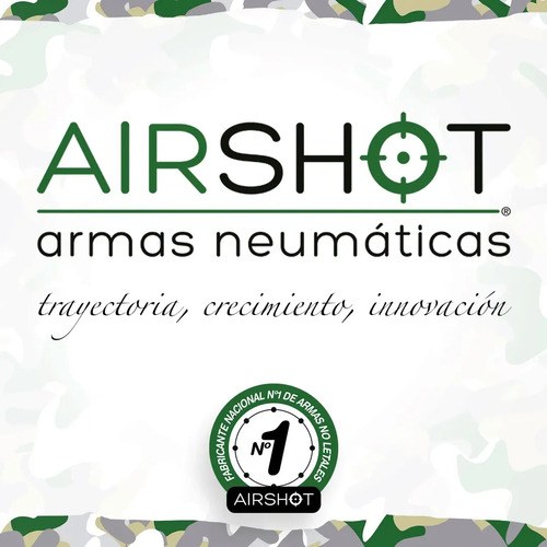 Escopeta Disuasiva® D550 By Airshot® Postas De Goma Defensa Negro 17.5 Mm - 8