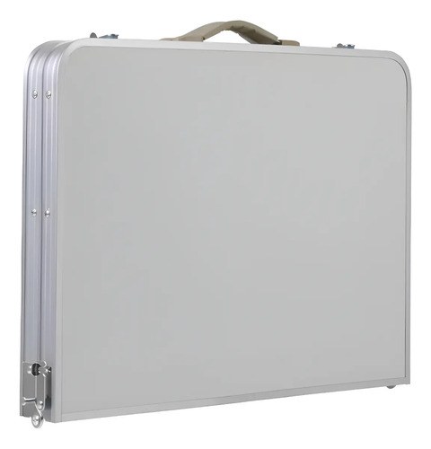 Mesa Plegable Aluminio Camping C/4 Banquitos Modelo Full Blanco - 5