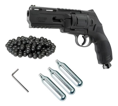 Revolver Disuasivo Defensa Umarex T4e Tr50 Gen2 Kit .50 Negro 50 Mm