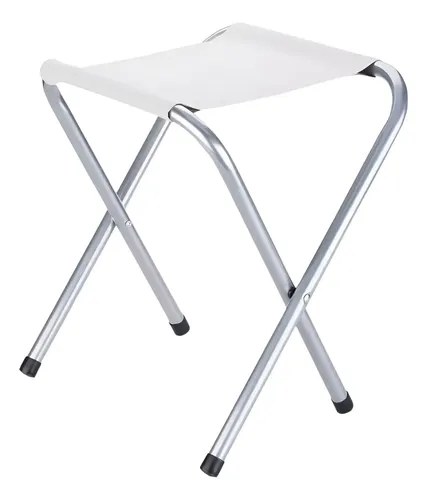 Silla Camping Plegable Banco Tijera Banquito De Aluminio Claros