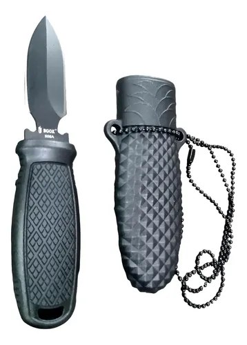 Cuchillo Daga Neck Knife Colgar Colgante Defensa Cuello Edc Negro