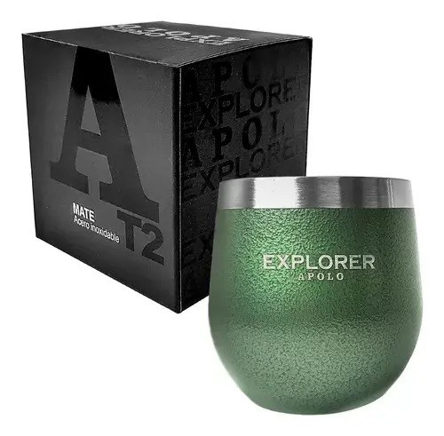 Mate Térmico Explorer Apolo Acero Inoxidable Verde 193 Ml Verde Oscuro T2
