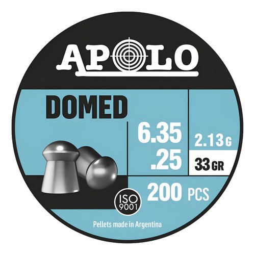 Balines Apolo Domed 6,35 33 Gr X 200 Caza Aire Comprimido