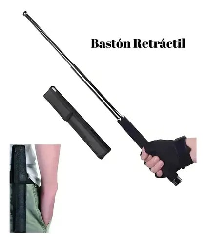 Baston Tonfa Extensible Rigido Police Uso Policial Funda - 2