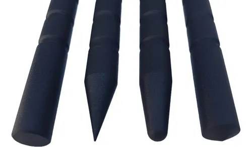 Llavero Kubotan Tonfa De Acero Negro Micro Defensa Personal - 2