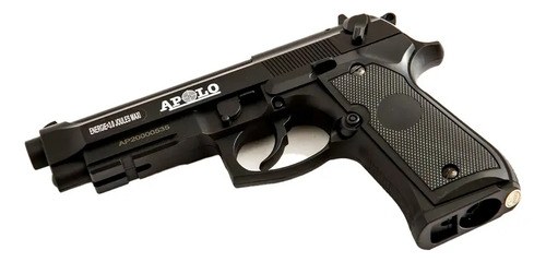 Pistola Co2 A92 Apolo Negro 4.5 Mm