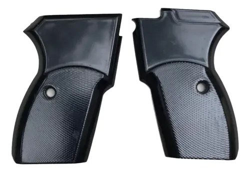 Cachas Grip Bersa Pistola 380 Thunder Aluminio Pintada Negra Negro