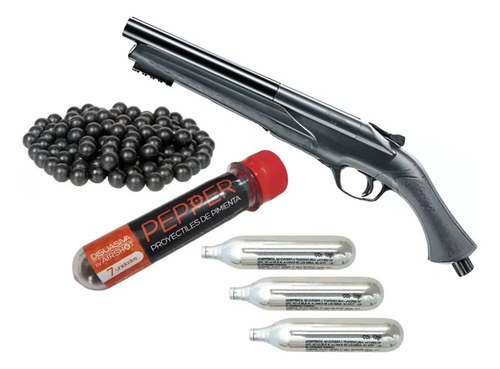 Escopeta Disuasiva Umarex T4e Ts 68 Kit Postas Pimienta Goma Negro 68 Mm