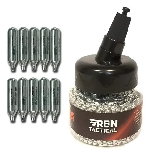 Combo Balines Niquelados 4.5mm 1500 Unidades + 10 Garrafas