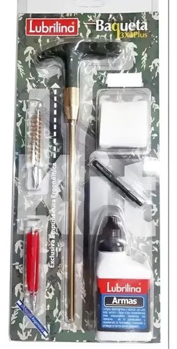 Kit Baqueta Limpieza Lubrilina Para Arma Corta .45 11.25 Mm