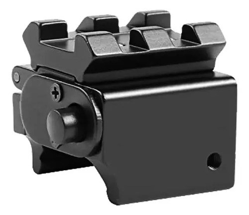 Mira Laser Punto Tactica Rifle Pistola Riel Picatinny Rojo Negro - 4