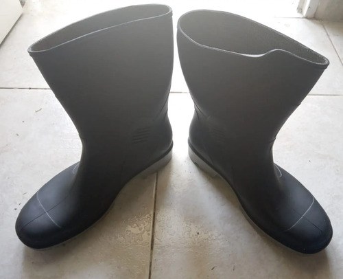 Botas De Lluvia Calfor Pampeana Industrial Talle 42 Negro Pvc 12k Us