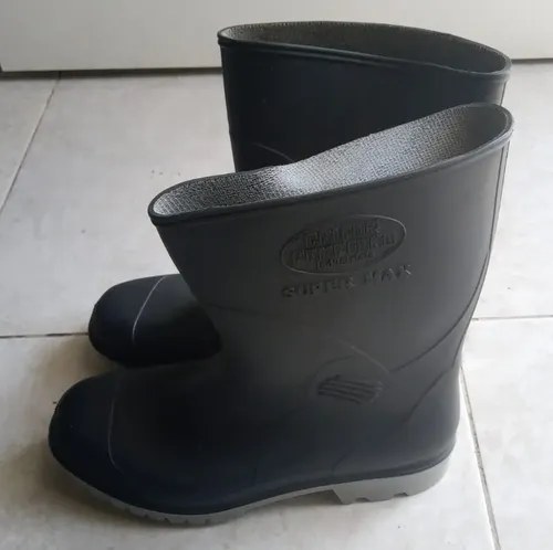 Botas De Lluvia Calfor Pampeana Industrial Talle 42 Negro Pvc 12k Us - 2