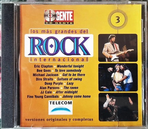 Los Mas Grandes Del Rock Internacional Cd No 3 Gente 1998 Estándar