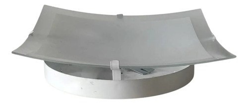 Lampara Plafon De Techo Cuadrada Con Base Blanco 220v Blanco