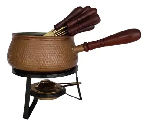 Kit De Fondue De Cobre Para Disfrutar La Experiencia Gourmet Cobre