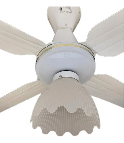 Ventilador Techo Axel De 4 Palas - 5 Velocidades 1.2 Cm Blanco Metal 4