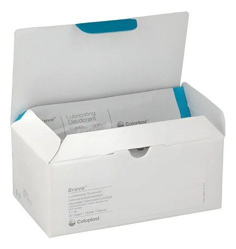 Desodorante Lubricante Coloplast En Sachet Caja 20 Unidades Blanco