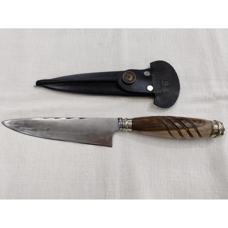Cuchillo Artesanal Madera Y Alpaca 15 Cm
