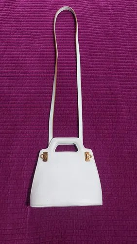 Cartera Bolso Mano Ferragamo Blanco Cuero Consultar Stock Blanco