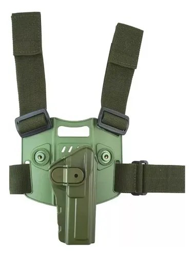 Combo Boer Táctico Muslera + Funda Pistolera Nivel 2 Bersa Color Verde
