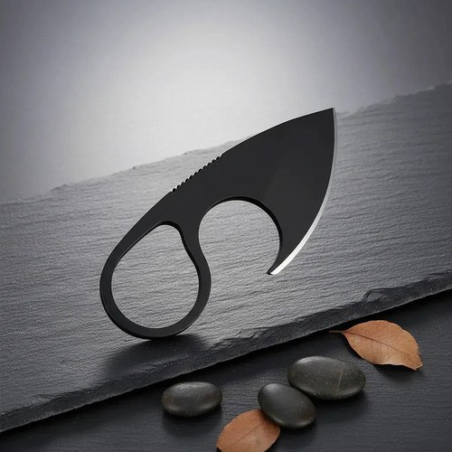Cuchillo Colgante Extreme Sd-2 Black Táctico Acero Inoxidable Negro