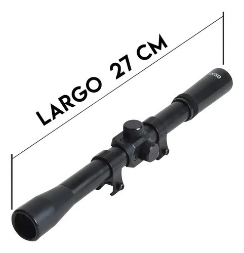 Mira Telescópica Apolo 4x20 Con Anillas Rifle Aire Pcp Co2 - 9