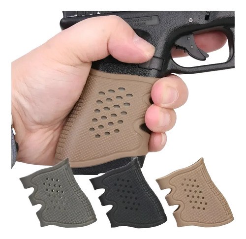 Grip Goma Anti Deslizante Tactico Pistola Glock 17 19 Bersa - 5