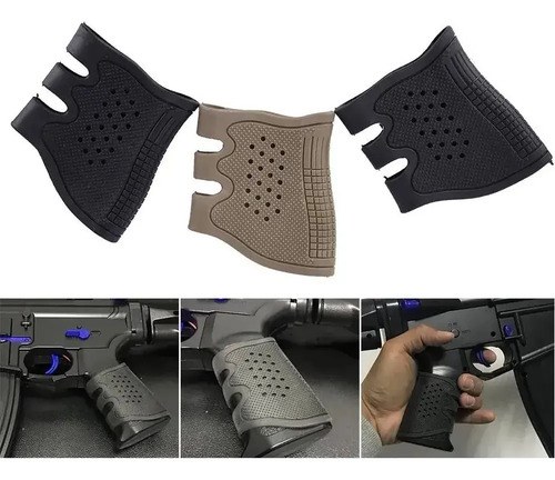 Grip Goma Anti Deslizante Tactico Pistola Glock 17 19 Bersa - 10