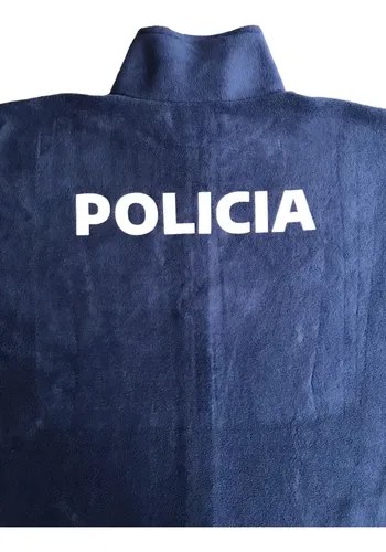 Campera Polar Tactica Policia Uniforme Azul - 4