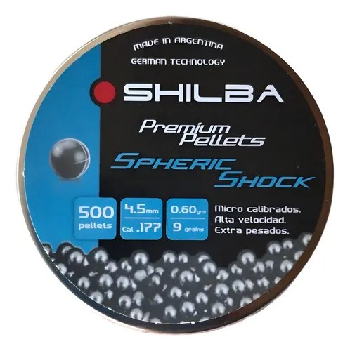 Balines Shilba Premium Pellets 4.5 Mm X 500 Esfericos