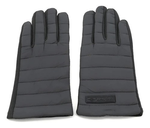 Guantes Alpine Skate Gris Termico Impermeable Moto Unisex Gris Oscuro
