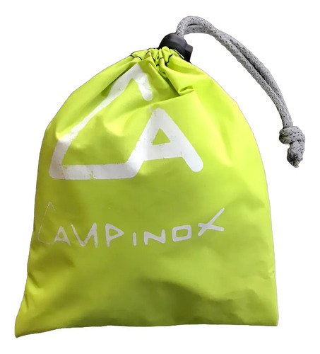 Mochila Plegable Pocket De Viaje 15 Litros Verde Flúor Liso