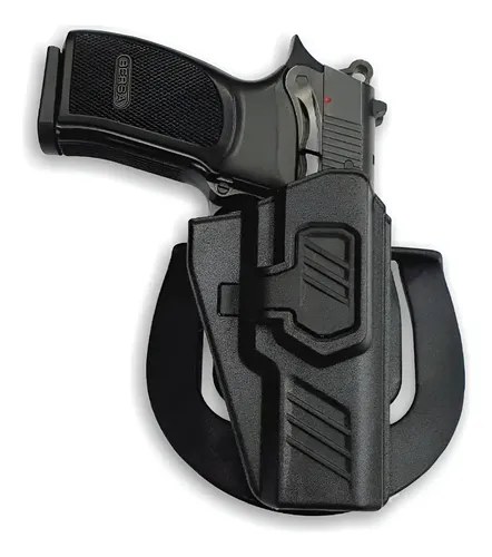 Funda Pistolera Houston Bersa Glock 17 Nivel 2 Diestro Negro