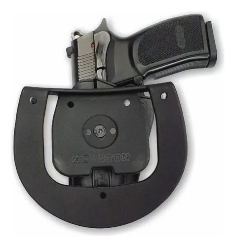 Funda Pistolera Houston Bersa Glock 17 Nivel 2 Diestro Negro - 4