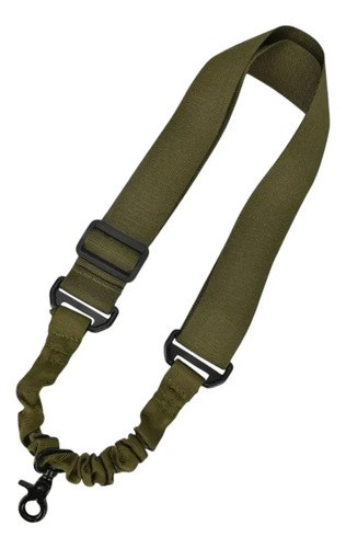 Correa Tactica Monopunto Sistema Bungee Arma Larga A Corta Verde - 2