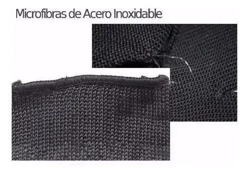 Guantes Anticorte Kevlar Con Microfibras De Acero Nivel 5 Negro - 2