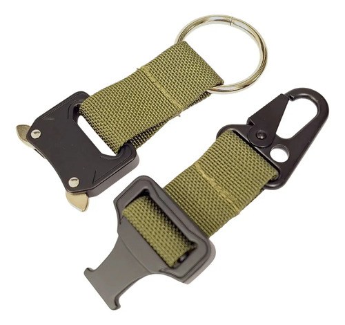 Mosqueton Táctico Hebilla Clip Cobra Tactico Molle Camping Verde Musgo - 2