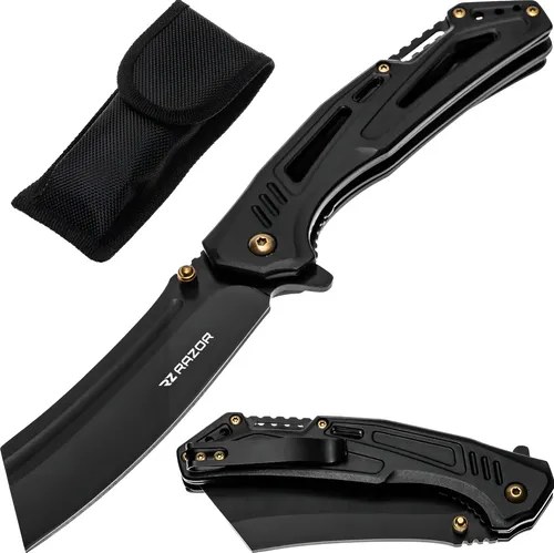 Navaja Supervivencia Pesca Camping Táctica Cuchillo Negro Negro