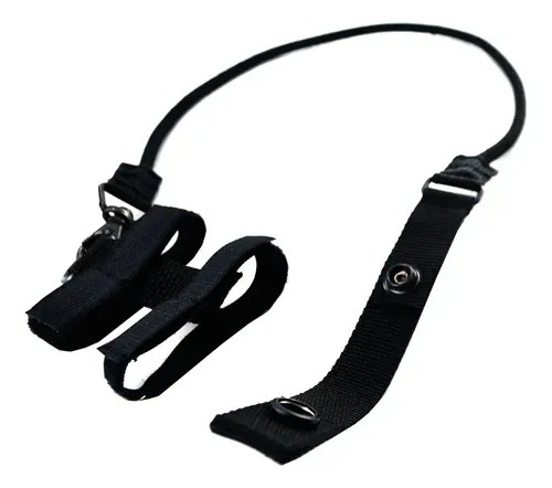 Rabiza Extensible Con Empuñadura Para Pistola Negro - 2
