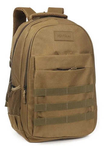 Mochila De Viaje Tipo Tactica Peyton Acolchada Sistema Molle Color Kaky 51491 Diseño De La Tela Lisa