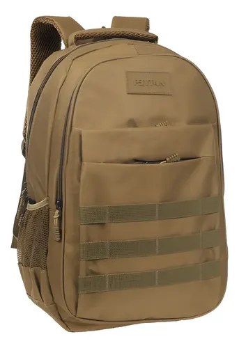 Mochila De Viaje Tipo Tactica Peyton Acolchada Sistema Molle