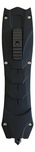 Navaja Daga Automática Frontal Retráctil Rompe Cristales Negro - 3