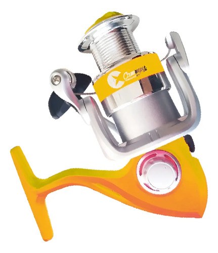 Reel Frontal Cammpy Volga 40 Amarillo Derecho/izquierdo