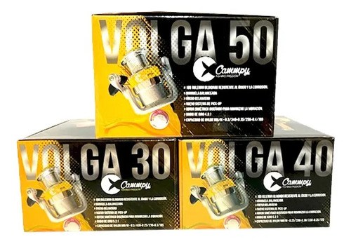 Reel Frontal Cammpy Volga 40 Amarillo Derecho/izquierdo - 2