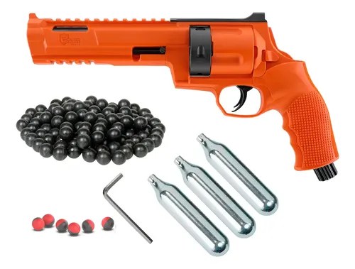 Revolver Umarex 68 + Proyectil Posta Pellet Pimienta + Goma