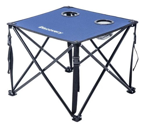 Mesa Plegable Discovery Portavaso Con Bolso Camping Playa