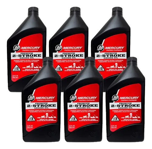 Aceite Mercury 2t Tc-w3 Caja De 6 Unidades Premium Original
