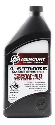 Aceite De Motor Mercury 25w40 4 Tiempos Semi Sintetico U.s.a
