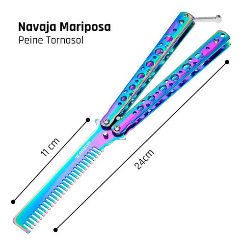 Navaja Peine Mariposa Sin Filo Csgo Cuchillo Practica Razor - 2